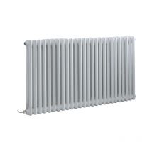 Windsor - Radiateur Électrique Style Fonte Rétro Horizontal Double Rang avec Écran Tactile - Blanc - 60 cm x 119 cm - Hudson Reed