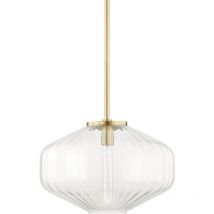 Bennett 1 Light c Pendant Aged Brass - Hudson Valley