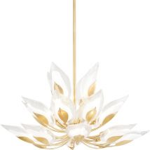 Blossom 20 Light Chandelier Gold Leaf - Hudson Valley