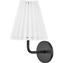 Demi 1 Light Wall Sconce Soft Black with Shade - Hudson Valley