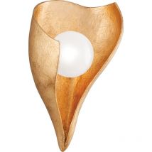 Moonstone leichte Wandleuchte Vintage Blattgold - Hudson Valley