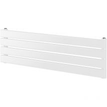 Hudson Heating - Hudson White 300mm x 1200mm Horizontal Single Panel Radiator