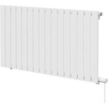 Hudson Heating - Hudson White 600mm x 1212mm Horizontal Electric Single Panel Radiator