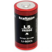 Lithium-Batterie LS26500, C-Zelle, 3,6 v-, 9000 mAh - Kraftmax
