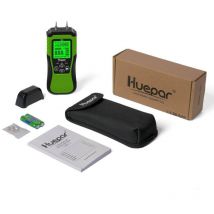 Huepar Digitales Holzfeuchtemessgerät, Stift-wasserleckdetektor Mit 2 Messmodi, 8 Arten Von Holzfeuchtetester Mit Lcd
