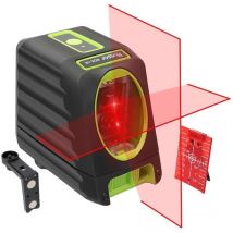 Huepar - Kreuzlinienlaser Rot, Linienlaser Selbstnivellierenden mit Pulsfunktion, Umschaltbar Vertikale- und Horizontaler Linie mit H130° / V150°