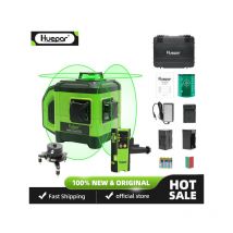 Huepar - lectronique Auto-nivellement 3D Niveau laser à faisceau vert-3x360 Ligne transversale 130FT Niveau professionnel DT03G