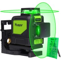 Huepar - Rotary laser level green Cross Line Laser Self Leveling 902CG