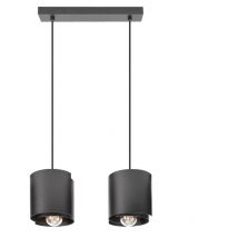 2 Pendelleuchte, schwarz - Hugo