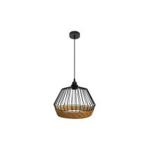 Fabrilamp Hängeleuchte de Decke Hugo 1xe27 Schwarz/natur 30d