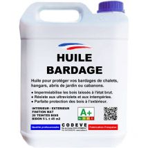 Huile Bardage - 5 l - Codeve Bois - Chêne rustique - Pour La Protection De Votre Bardage En Pin, Sapin, épicéa Ou Douglas.