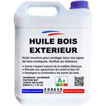 Codève Bois - Huile Bois Exterieur - 4x5 l - Codeve Bois - Pour La Protection D'un Chalet, Abri, Garage, Hangar, Cabane En Bois.
