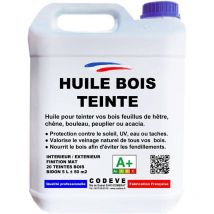 Huile Bois Couleur - 5 l - Codeve Bois - Orange - Pour La Protection D'un Bardage, Volet, Persienne, Huisserie Ou Fenêtre.