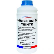 Huile Bois Couleur - 1 l - Codeve Bois - Rouge - Pour La Protection D'un Bardage, Volet, Persienne, Huisserie Ou Fenêtre.