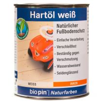 Biopin - Huile dure teintée blanche pour hydrofuger bois intérieur 0,75L soit 10m² - blanc