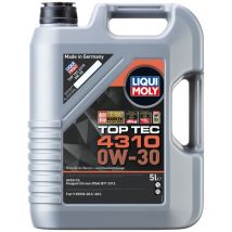Liqui Moly - Huile moteur antifriction moderne top tec 4310 0W30 5L