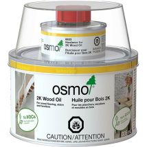 Huile pour bois 2K Osmo Teinte: Incolore mate 6100 - Conditionnement: 0,375L