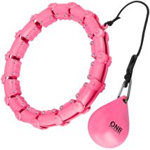 Hula Hoop réglable rose avec poids – Accessoire de fitness – AIRONE