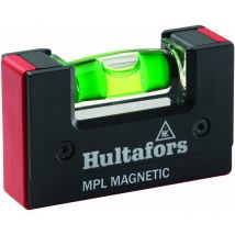 Hultafors Mini-Wasserwaage mit Magnet, Libelle mit Lupeneffekt und Reflektor