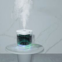 Humidificateur d'Air, 1000ml Humidificateur Ultrasonique avec 2 Mode Brume Réglable,Arrêt automatique et Veilleuse Colorée,USB Humidificateur