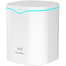 Humidificateur d'air 2 l, Humidificateur d'air bébé Remplissage par le haut 30 dB Silencieux -Blanc