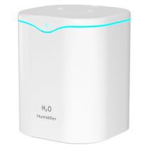 Humidificateur d'Air, 2L Humidificateur Ultrasonique Silencieux avec 2 Mode Brume Réglable, usb Humidificateur d'air Bébé, Arrêt Automatique,