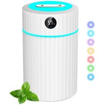 Humidificateur d'air Double Spay avec Écran led, Humidificateur d'air Ultrasonique Silencieux, Humidificateur d'air Chambre