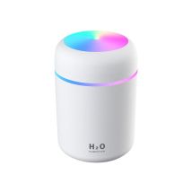 Humidificateur d'Air, Mini Humidificateur Ultrasonique avec 2 Mode Brume Réglable, Arrêt automatique et Veilleuse Colorée, USB Humidificateur