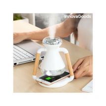 Innovagoods - Humidificateur Diffuseur d'Arômes et Chargeur Sans Fil 3 en 1 Misvolt