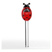 Humidimètre du Sol, Humidité du Sol en Forme De Coccinelle en Métal, Lumière, Testeur De Ph, Testeur D'humidité du Sol De Jardinage, Testeur De