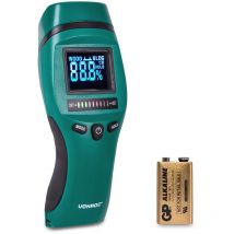 Vonroc - Humidimètre Pro Bois et Métaux - Mesure Précise de l'Humidité et Repère la Moisissure pour Usage Professionnel - Précision de mesure : ± 2%
