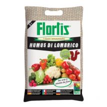Concime organico a base di humus di lombrico 5 lt fertilizzante naturale flortis
