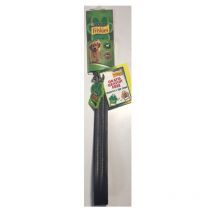 Hundehalsband aus schwarzem Leder – Größe m 40–55 cm – QR-Code – Friskies Purina