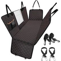 Jusch - Hunde-Autositzbezüge, Schutz mit Sichtfenster und 2 Sicherheitsgurten, wasserdicht und rutschfest, reißfest, für universelle Autos und SUVs