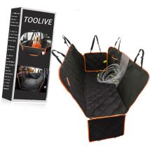 Hundedecke für Auto Rückbank, Rücksitz mit Seitenschutz und Sichtfenster, Kratzfeste und Wasserabweisende Autodecke Hund, Hundematte, Rücksitzbank,