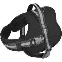 Dynamic24 - Hundegeschirr Gr. l schwarz 6ANI773NR