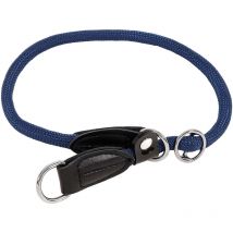 Hundehalsband Retrieverhalsband Dressurhalsband Dunkelblau Länge 60 cm, Durchmesser 1 cm - Lionto