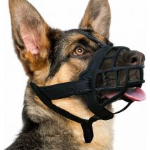 Mumu - Hundemaulkorb, Silikonmaulkorb für kleine, mittelgroße und große Hunde, weicher Käfigmaulkorb, um beißendes Kauen zu verhindern, Trinken beim