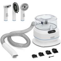 Hundeschermaschine mit Staubsauger 1,4 l kabelloser Rasierer 5 Aufsätze 350 w