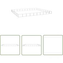The Living Store Hundezwinger Silbern 90 m² Stahl - Hundezwinger - Metallkäfig - Hundehütte - Sicherheitszwinger - Outdoor Kennel