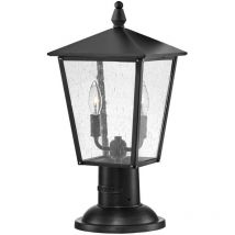 Elstead Hinkley Huntersfield Lampada da esterno con piedistallo nero, IP44