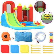 Happy Hop - Château gonflable avec toboggan et piscine 298x400x221 cm