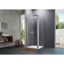 Hüppe - Design pure Viereck Pendeltür für Seitenwand, Breite:80cm