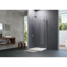 Hüppe - Design pure Viereck Seitenwand für Schwingtür, Breite:75cm