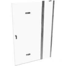 Hüppe - Design pure Schwingfalttür, mit festem Segment,