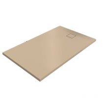 Hüppe - EasyFlat Duschwanne, Ablauf kurze Seite, rechteckig,