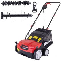 Elektro Vertikutierer DT5307 32cm Arbeitsbreite 40L Fangkorb 400m² - Hurricane