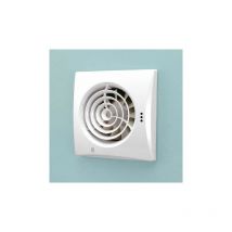 HiB Hush Wall Mounted Bathroom Fan With Timer - White - 31500
