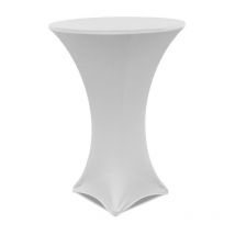 Husse für Bistrotisch, Weiß