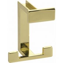 Huthaken Doradus Breite 70 mm, h 92 mm, Zinkdruckguss vermessingt poliert